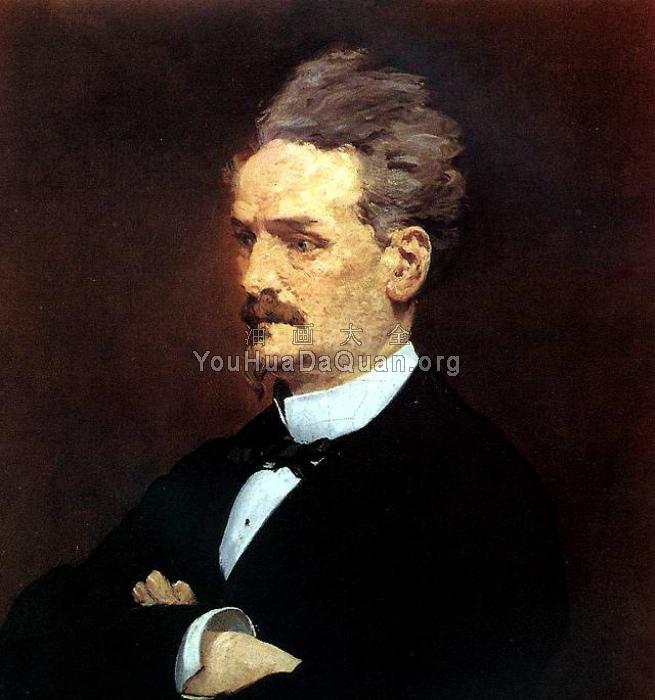 The Journalist Henri Rochefort - 爱德华·马奈